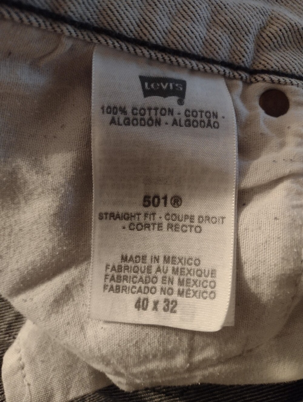 Levi's 501 XX Button Fly Jeans Mens 36X29 Light Wash Straight Leg Vintage 90's - Picture 5 of 11